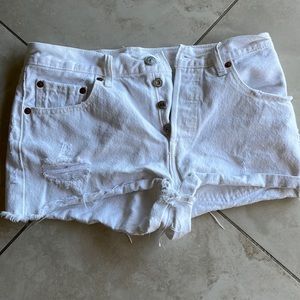 Levi's cut off denim shorts. Perfect with anything